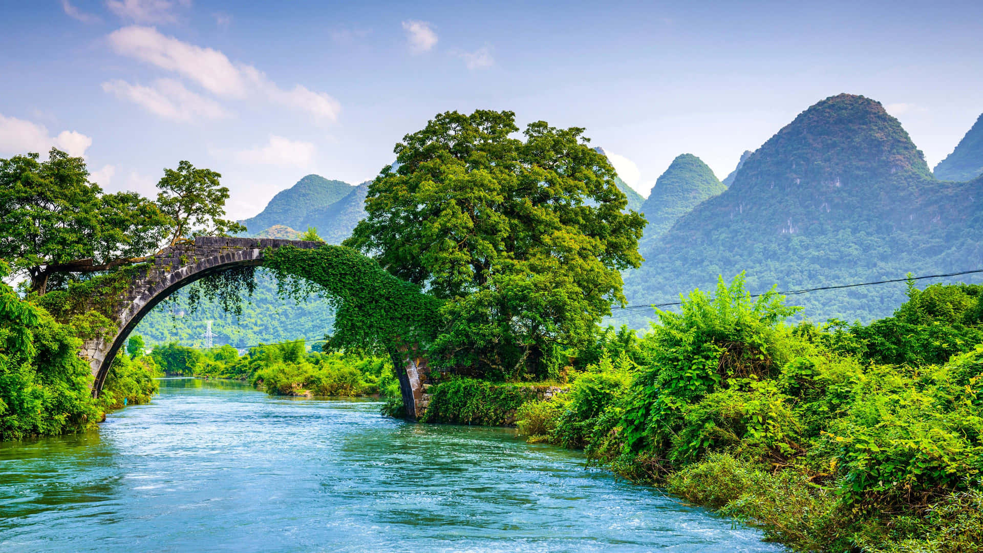 Yulong Bridge 4K Ultra HD Landscape Wallpaper