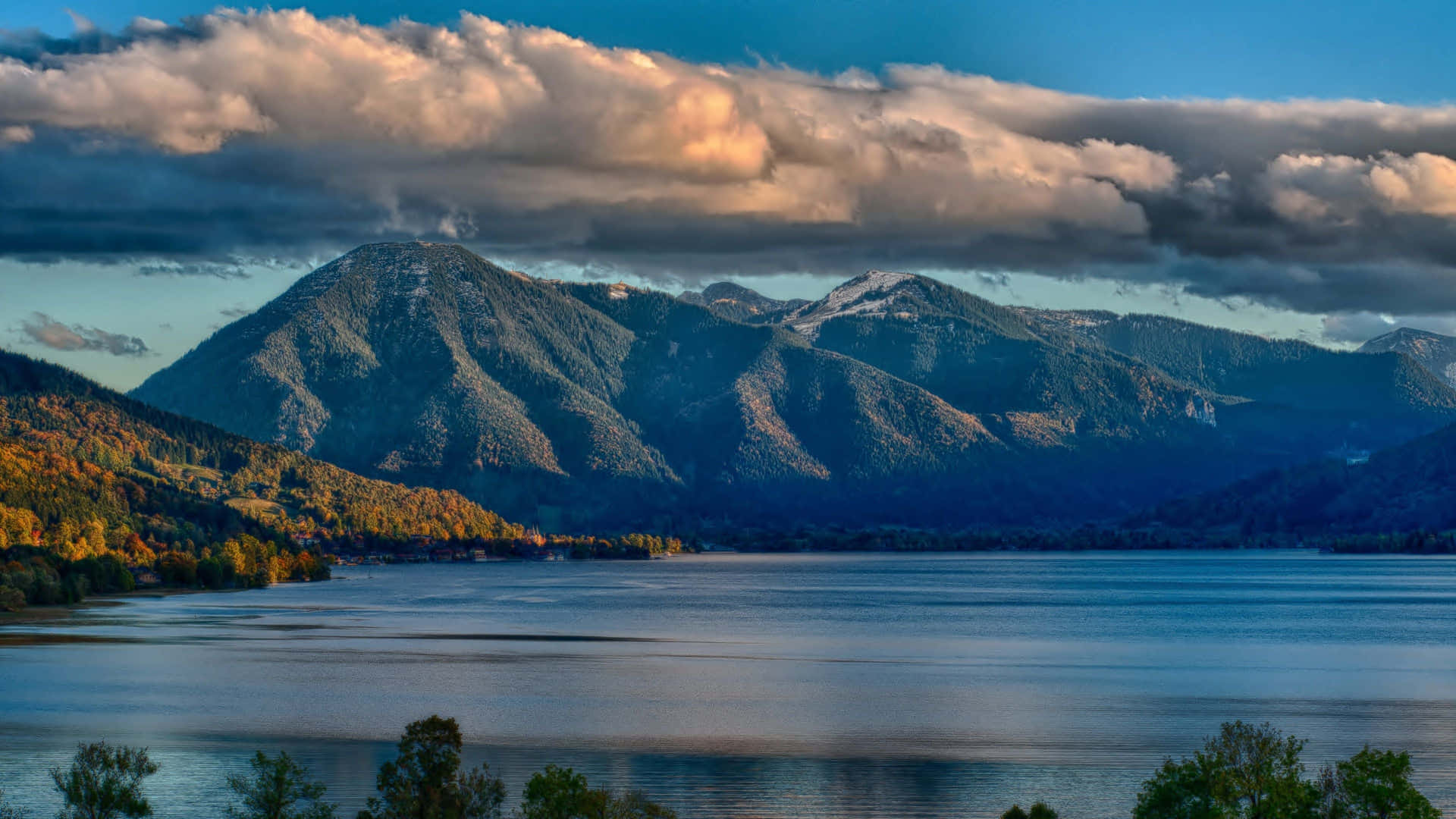 Mountain Range Touching The Clouds 4K Ultra HD Landscape Wallpaper