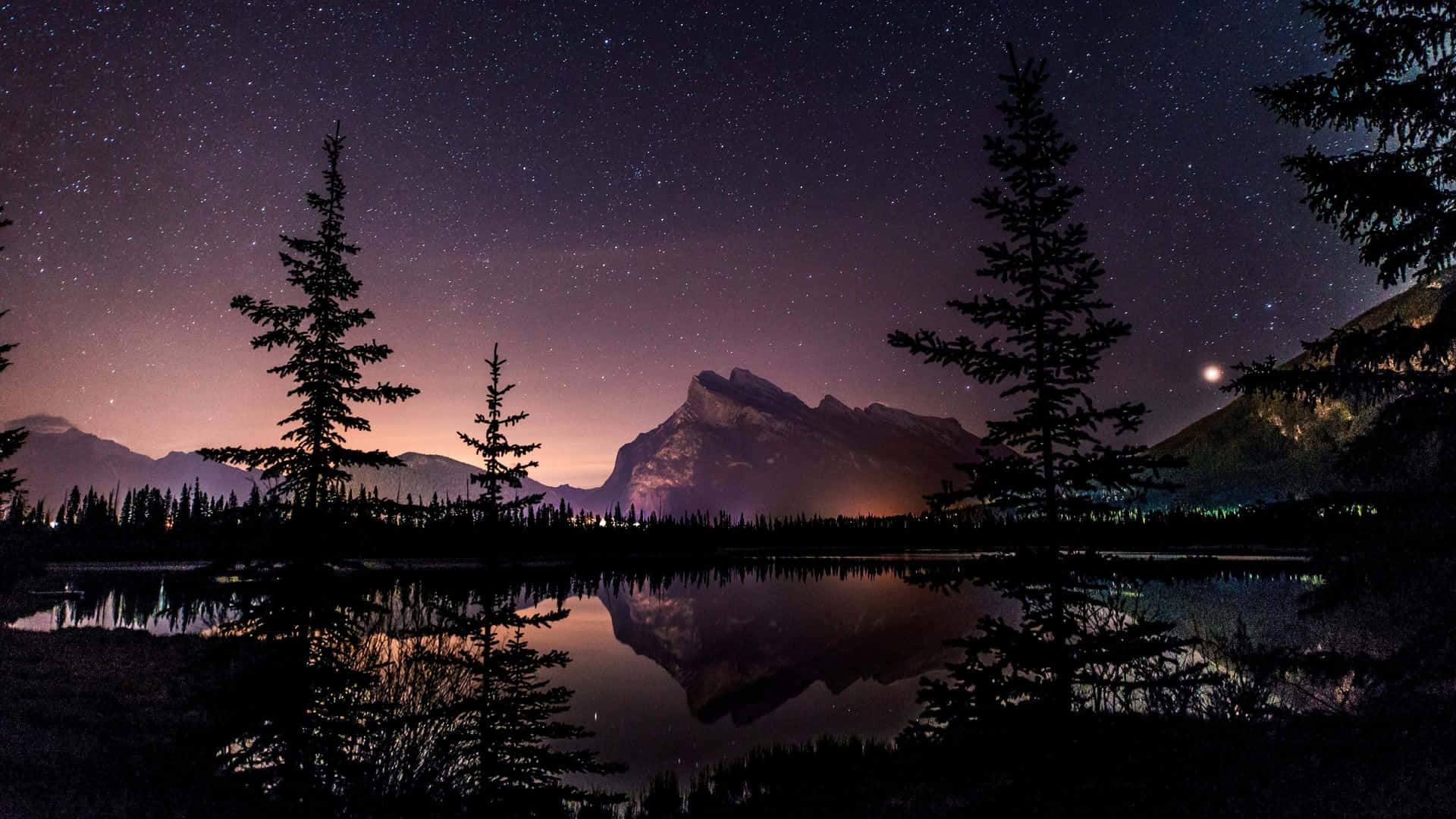 Banff National Park 4K Ultra HD Landskab Wallpaper Wallpaper