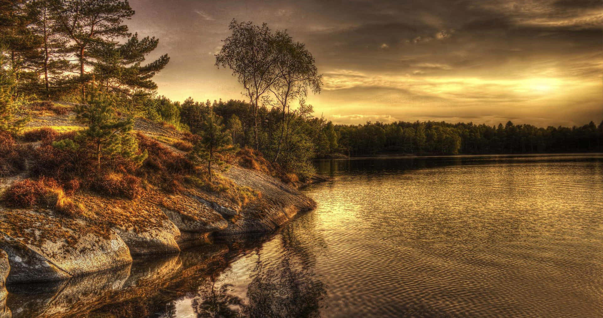 Swedish Lake 4K Ultra HD Landscape Wallpaper