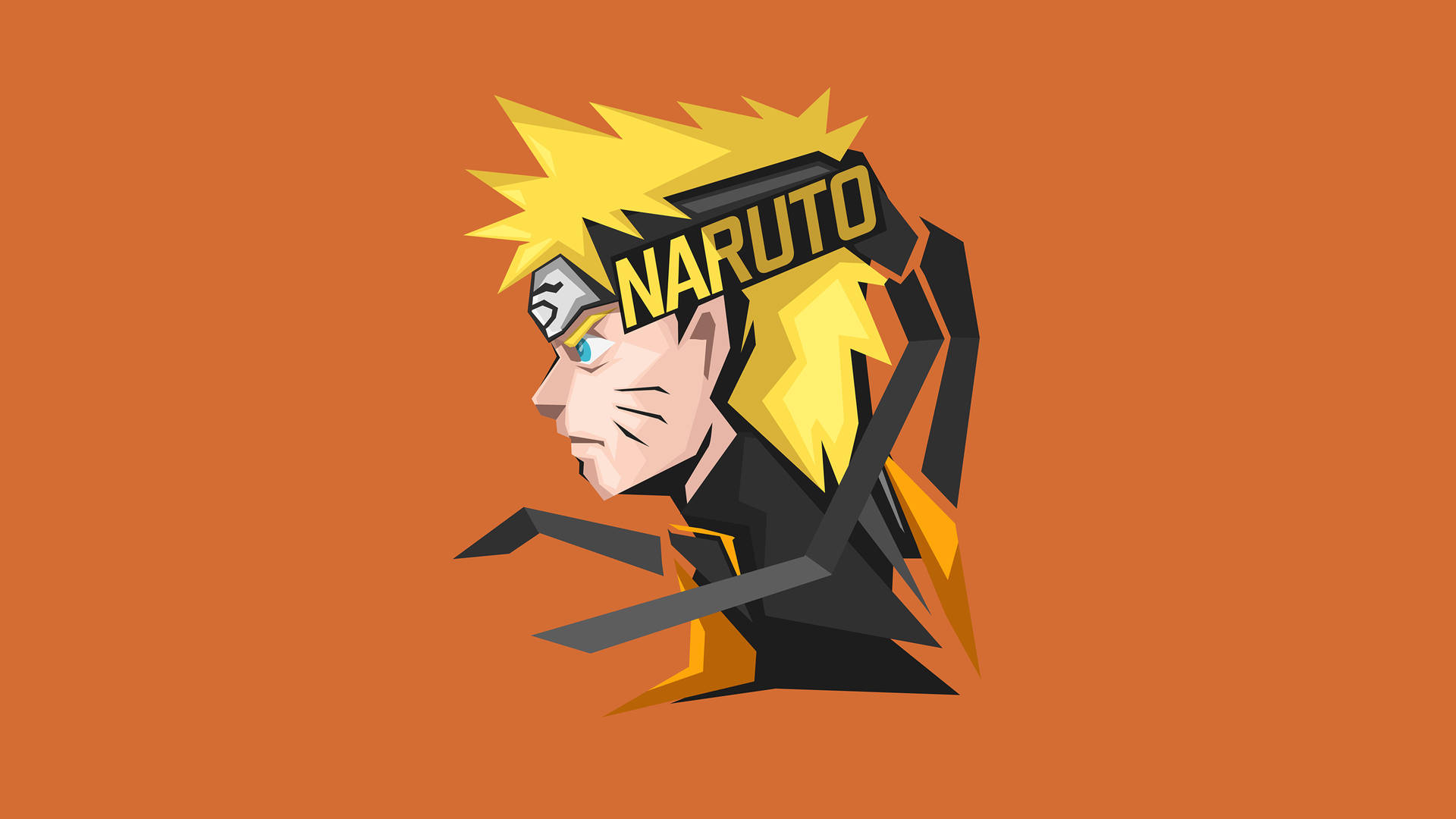 4k Ultra Hd Naruto Cool Orange Background