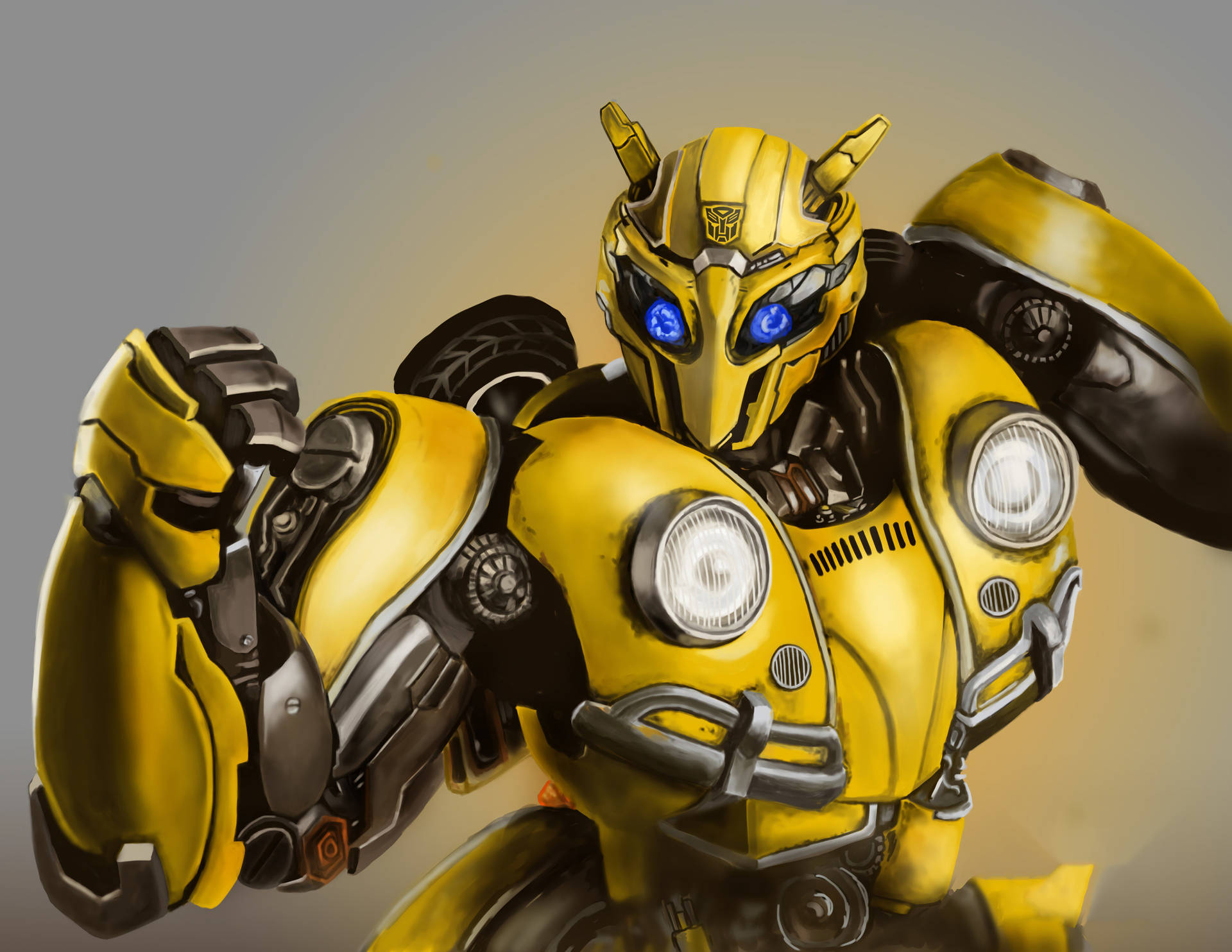 4k Ultra Hd Transformers Bumblebee Clenched Fist Wallpaper