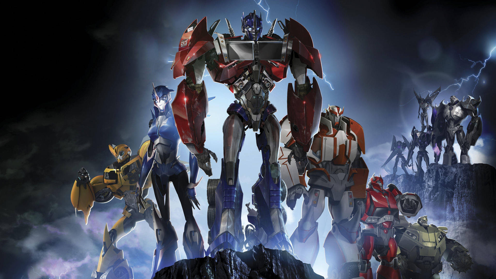 4K Ultra HD Transformers Many Characters Wallpaper