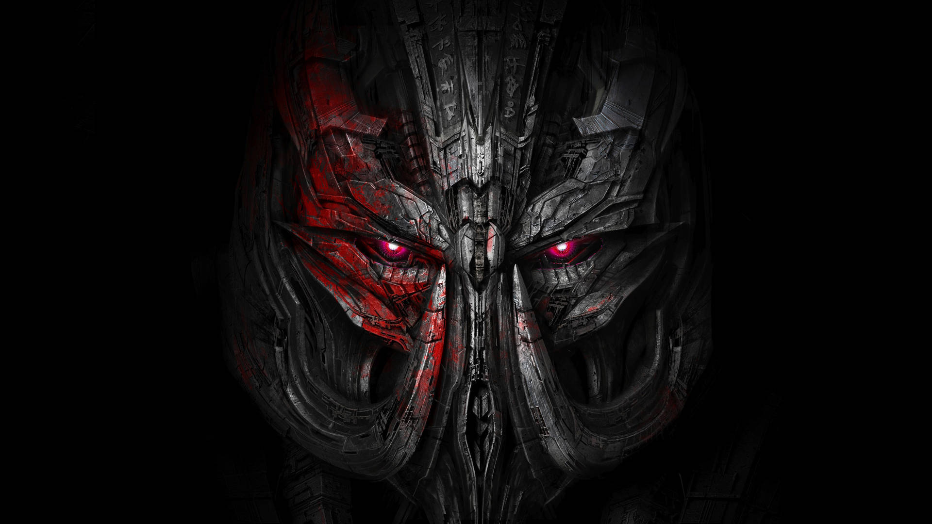 4K Ultra HD Transformers Megatron Face Wallpaper