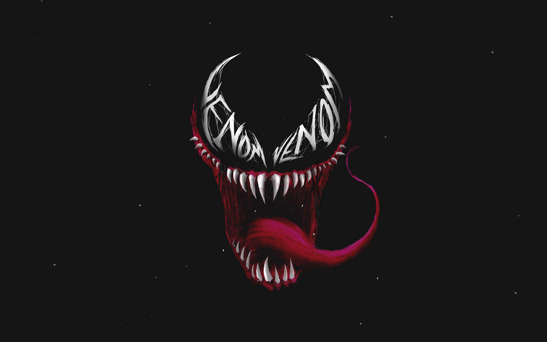 4K Ultra HD Venom Face Graphic Wallpaper