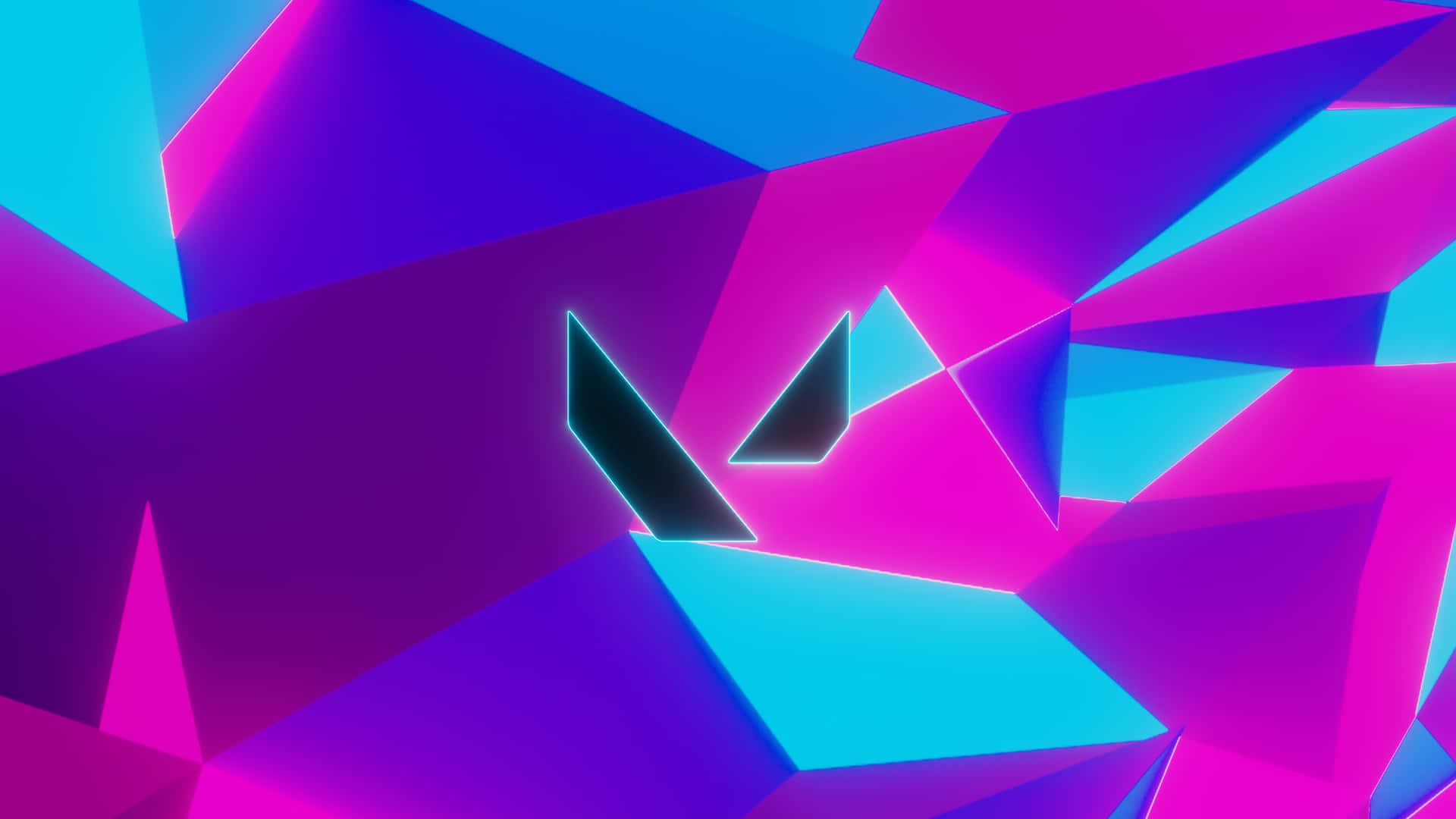 A Colorful Abstract Background With A Blue And Pink Triangle