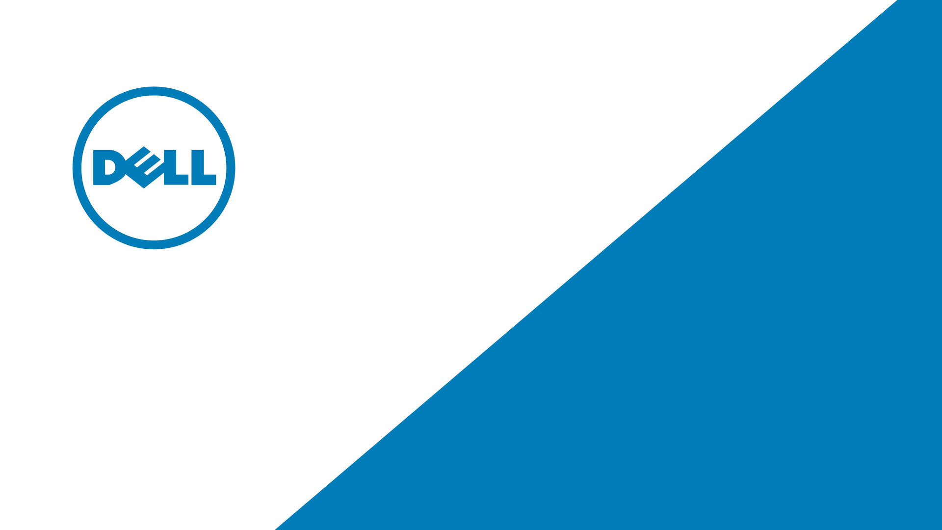 4k White And Blue Dell Logo