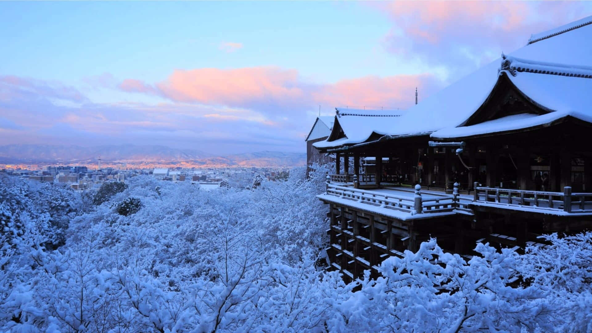 Kiyomizu-dera In 4k Winter Background