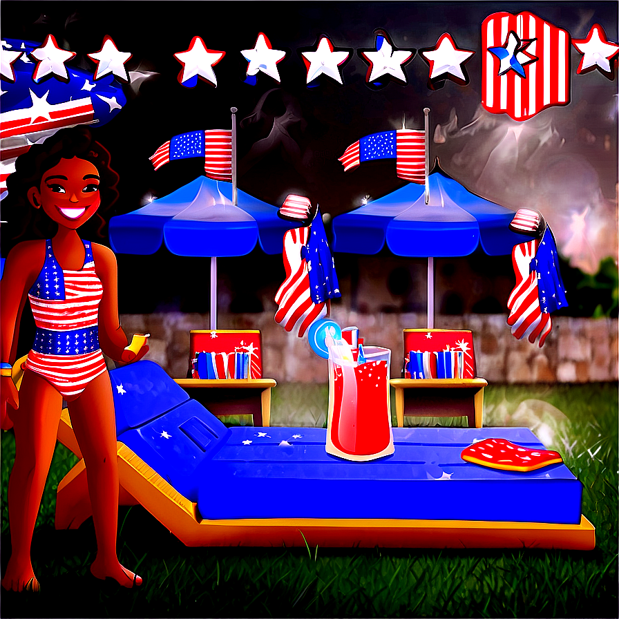 Download 4th Of July Pool Party Png 05212024 | Wallpapers.com
