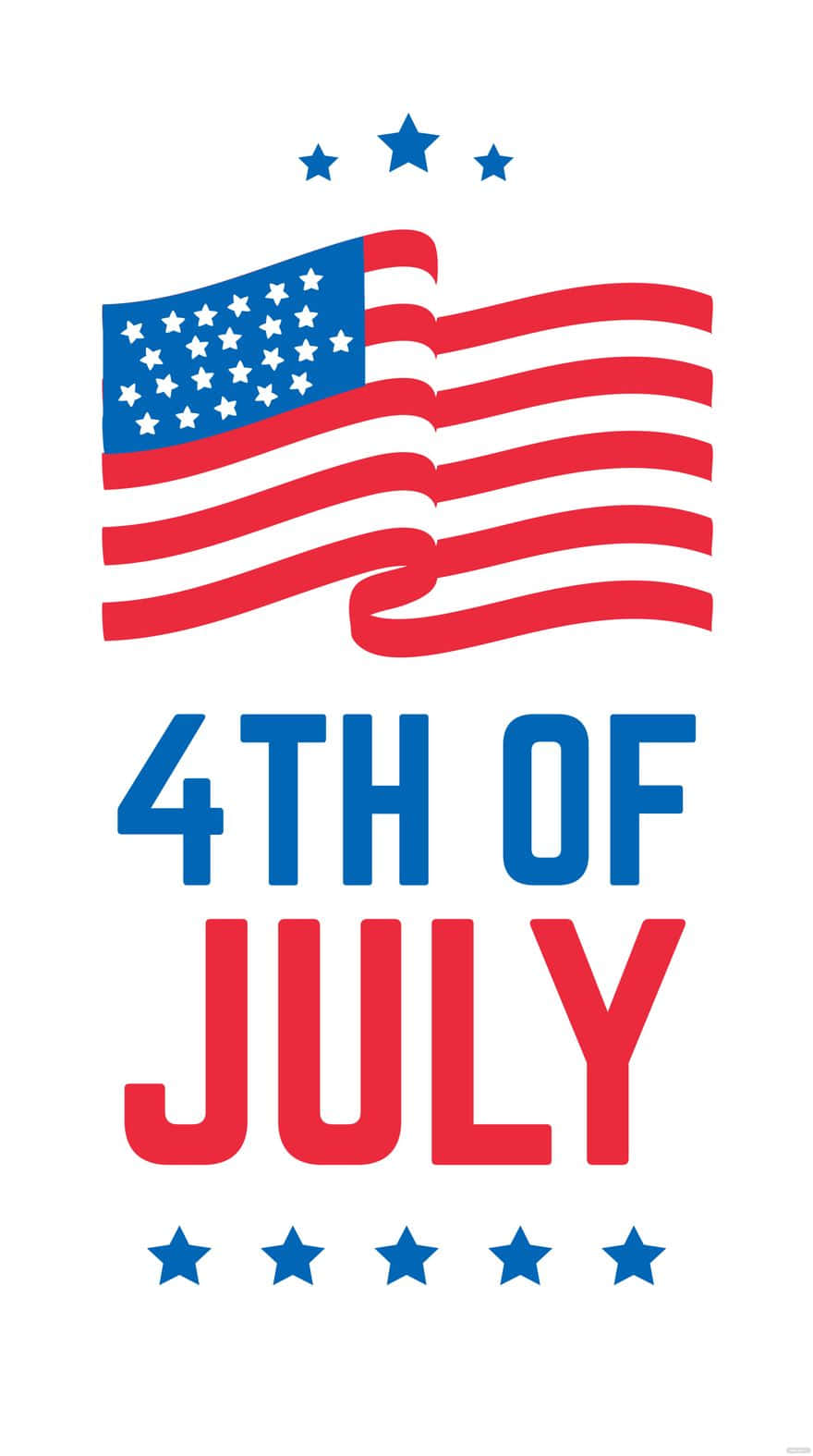 4thof July American Flag Graphic Wallpaper