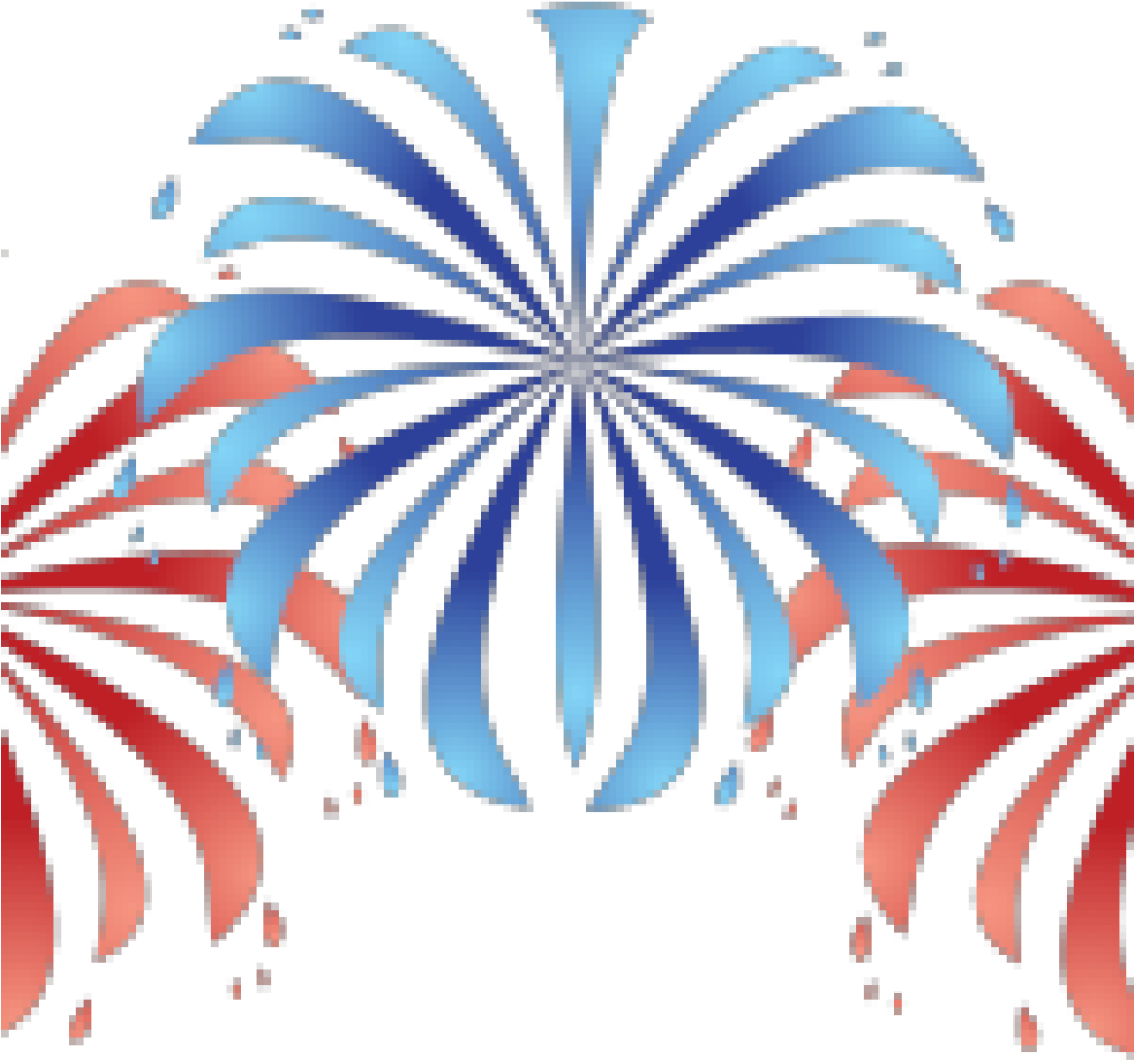 4thof July Fireworks Pixel Art PNG