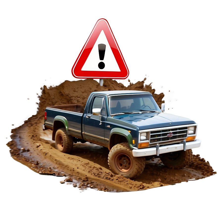 Download 4x4 Truck Muddy Trail Png Exr18 | Wallpapers.com