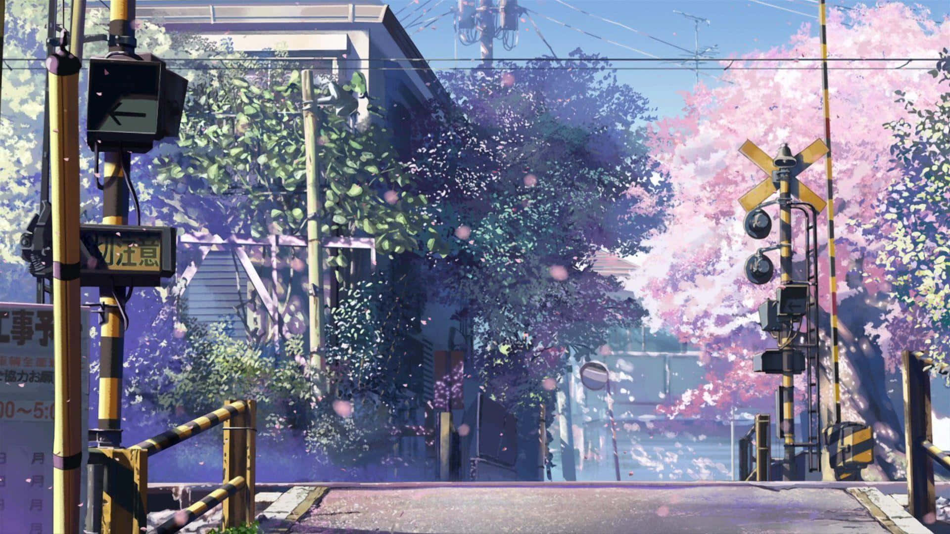 The beautiful, tranquil sky floats above Takaki and Akari’s bittersweet story in 5 Centimeters Per Second