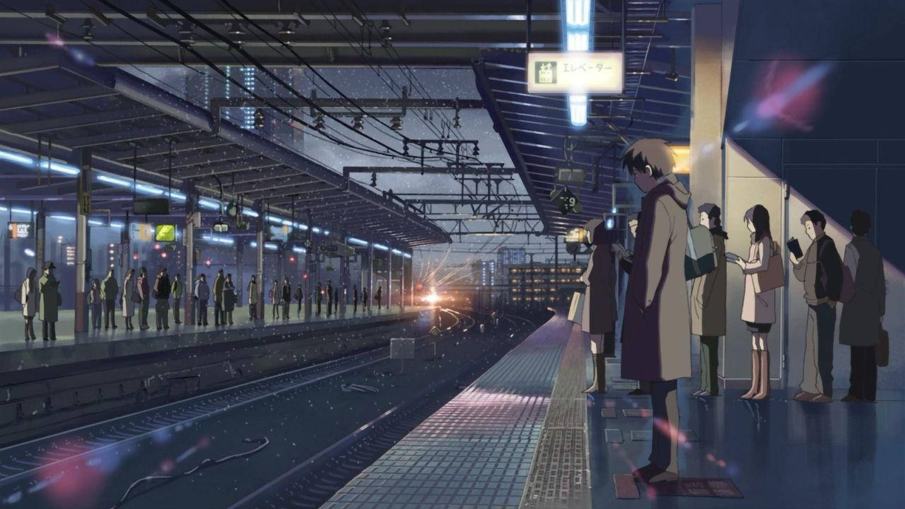 5 Centimeters Per Second Station Scene