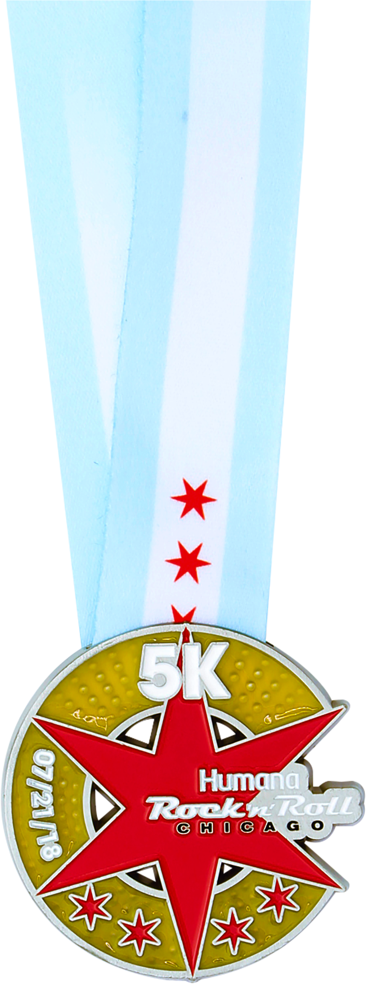 5 K Race Medal Humana Rockn Roll Chicago PNG