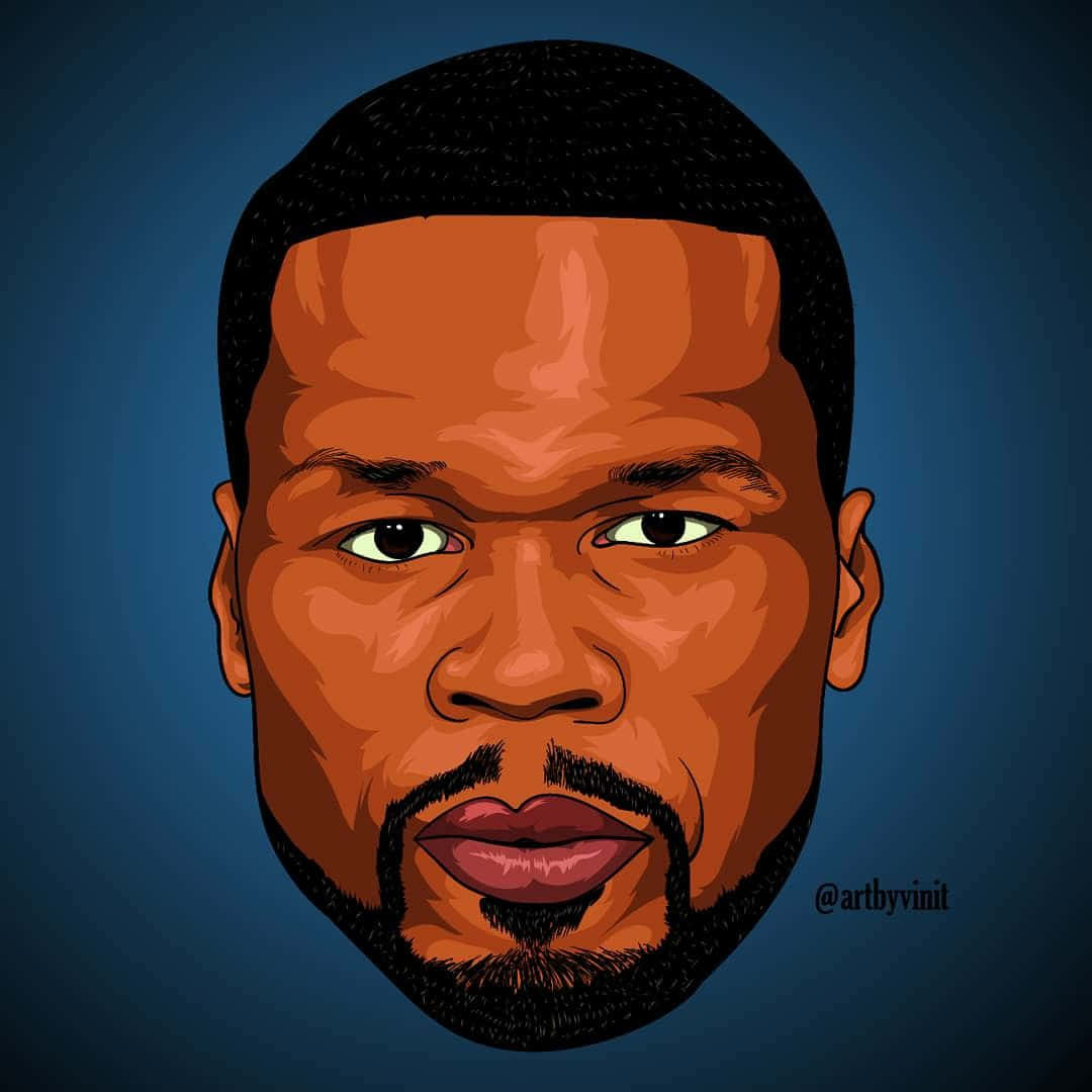 50 Cent poses for a studio portrait