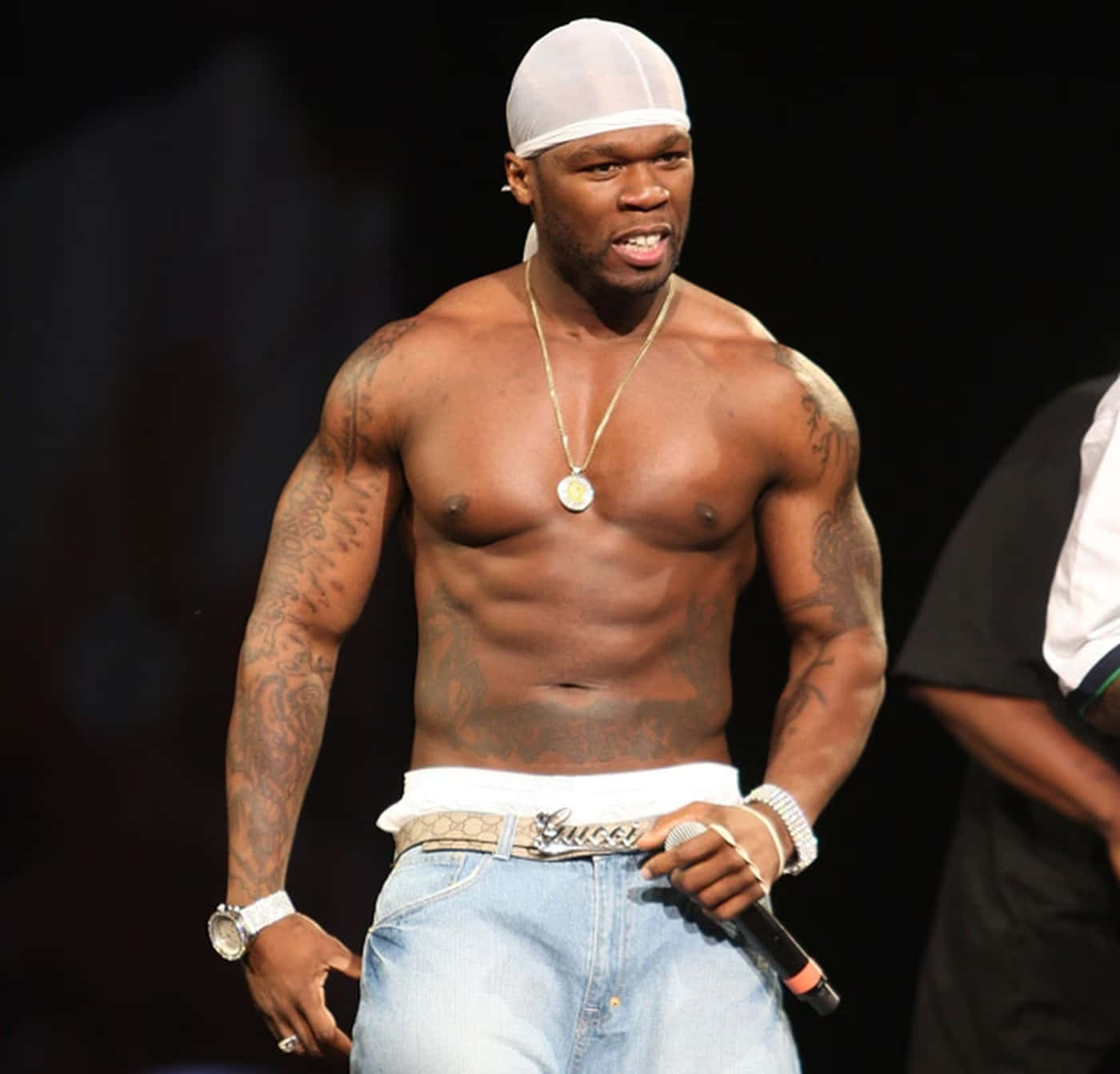 50 Cent hits the stage