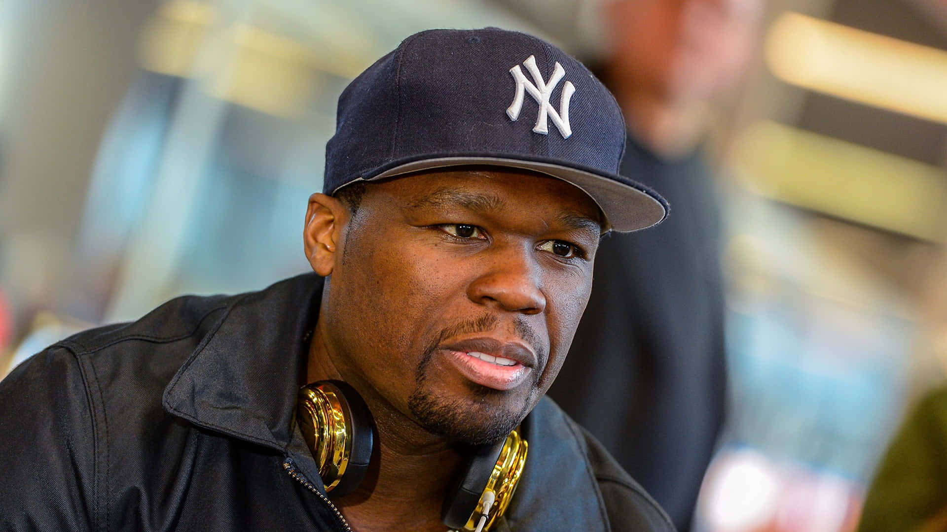 50 Cent Raps To The Crowd At A Music Festival