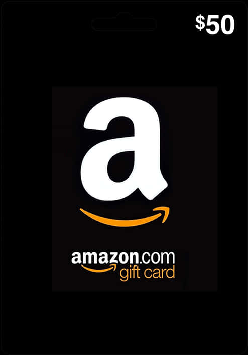 50 Dollar Amazon Gift Card PNG