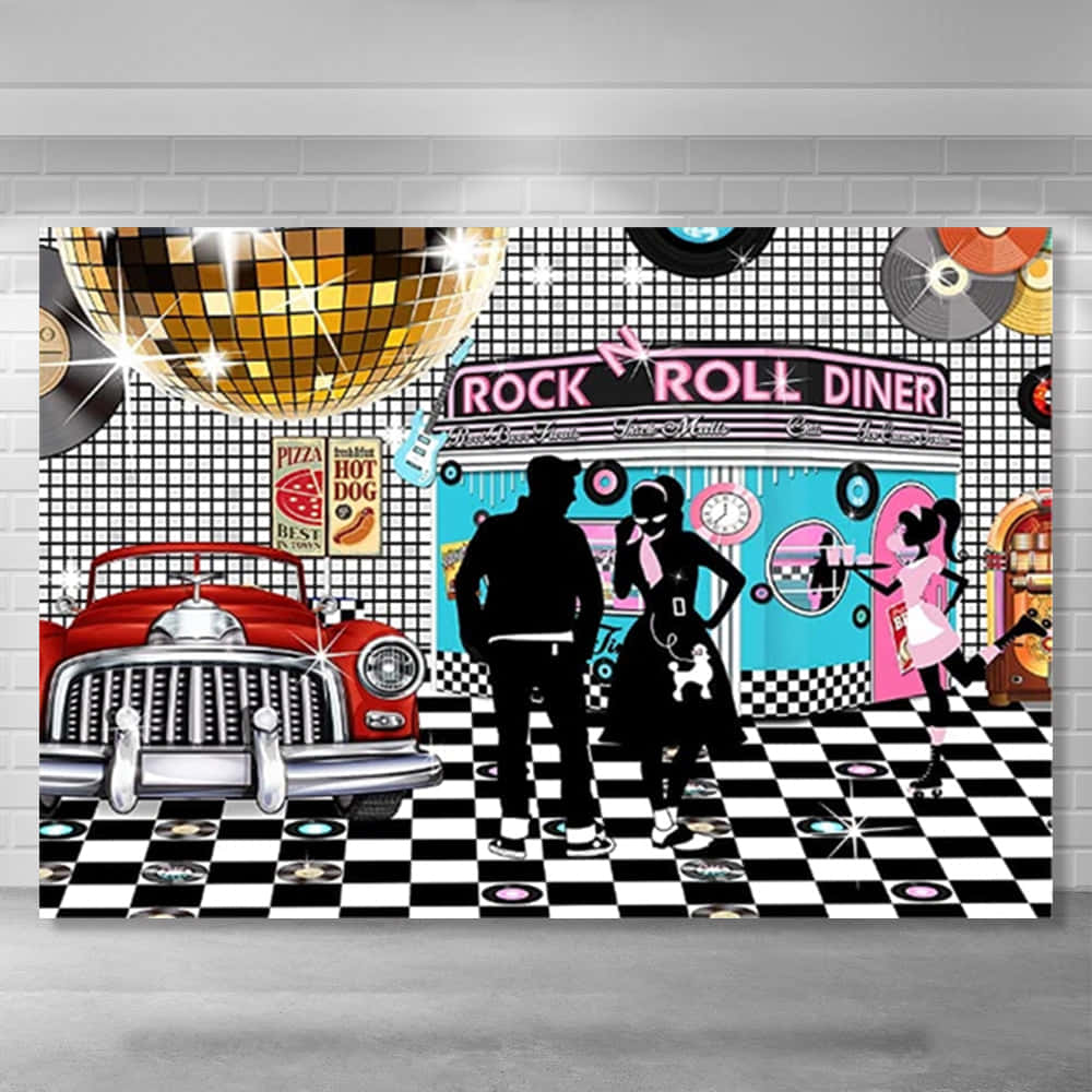 50s style background