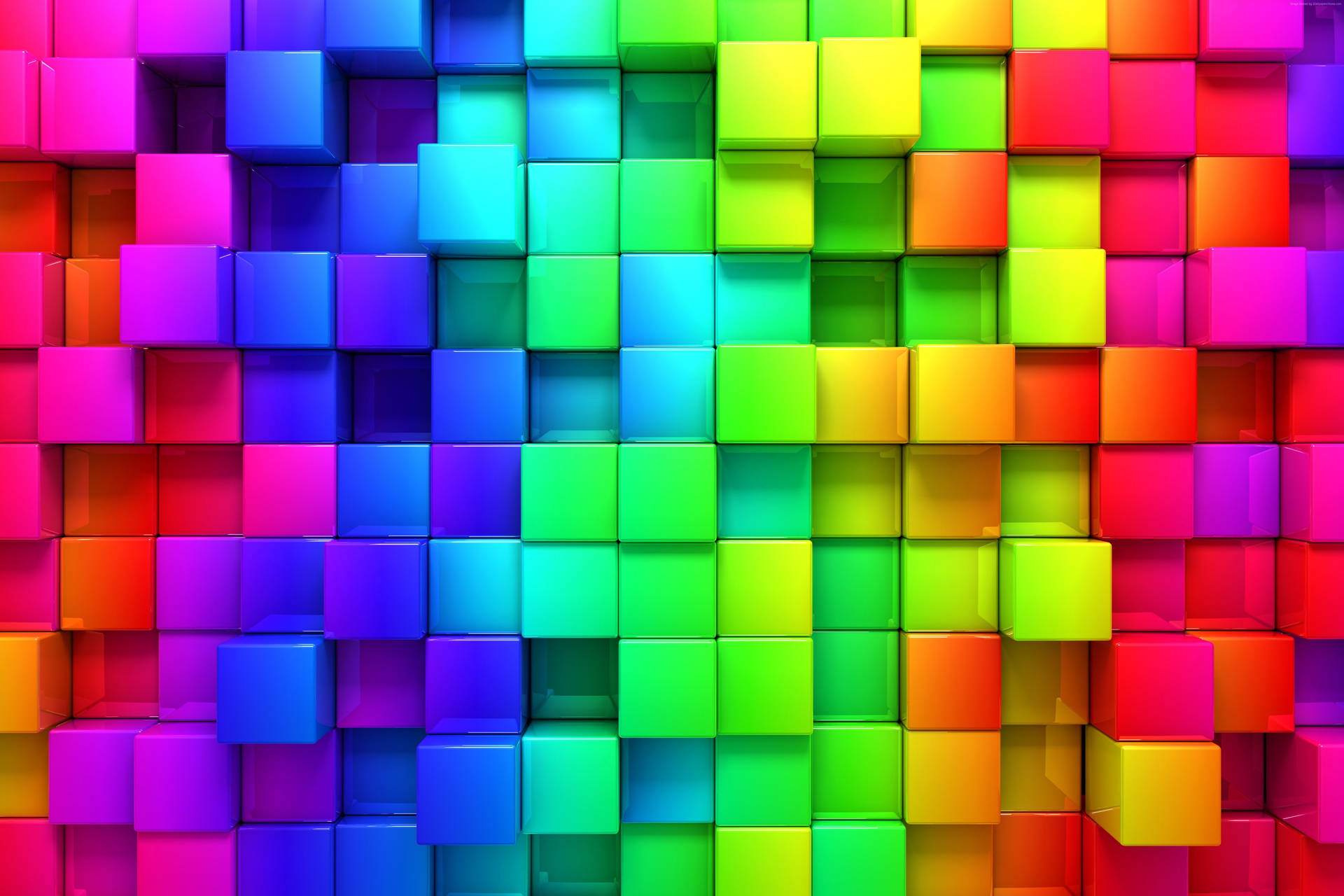 5k Hd Colorful 3d Cubes Wallpaper