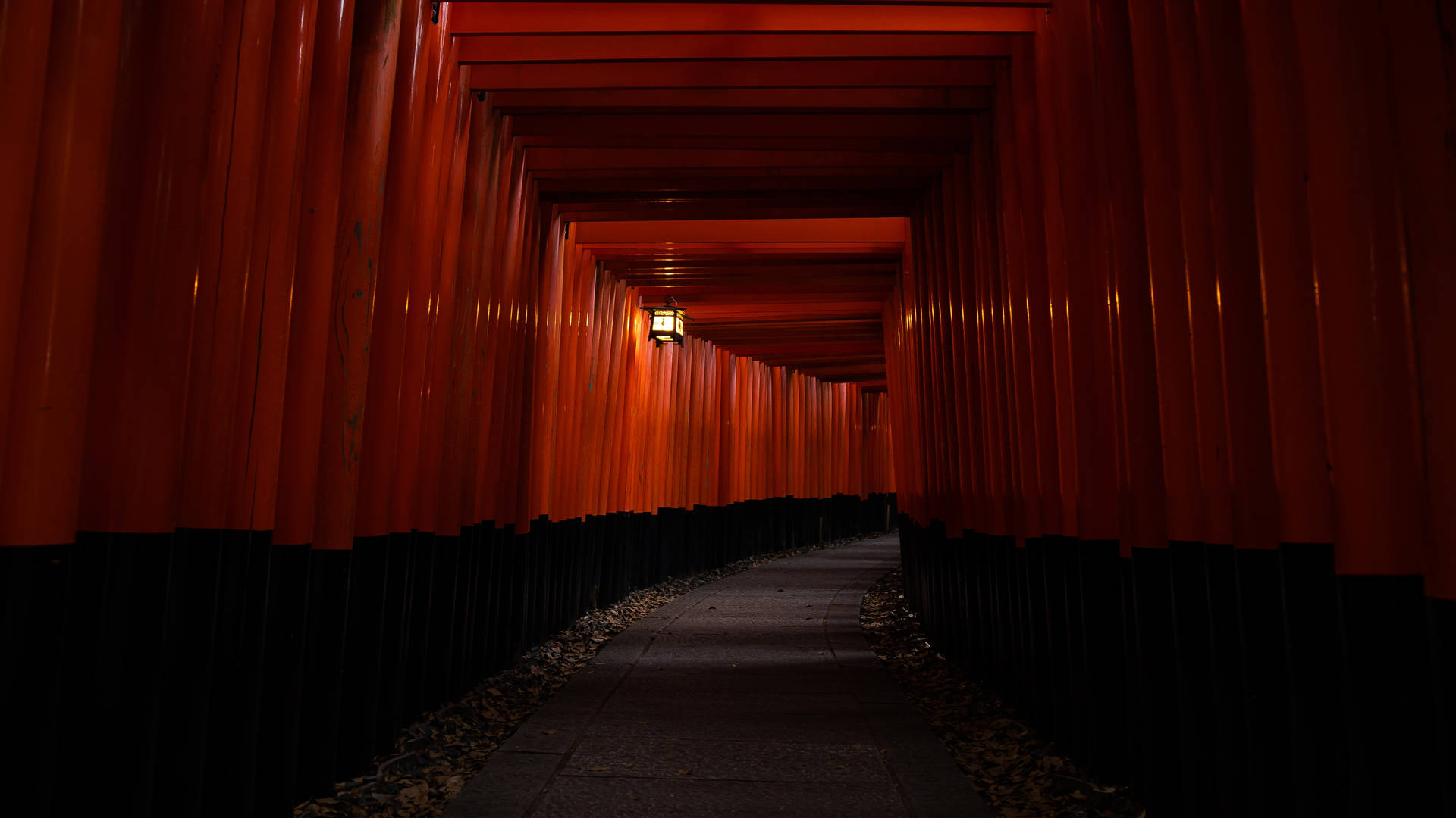 5K HD Fushimi Inari Taisha Shrine baggrund Wallpaper