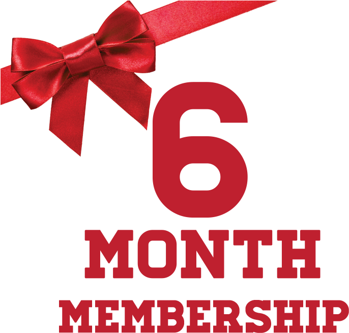 6 Month Membership Gift Card PNG