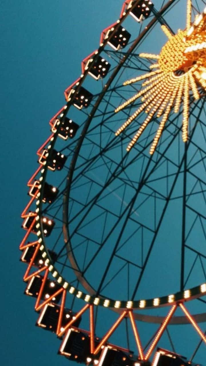 60s Aesthetic Ferris Wheel Wallpaper