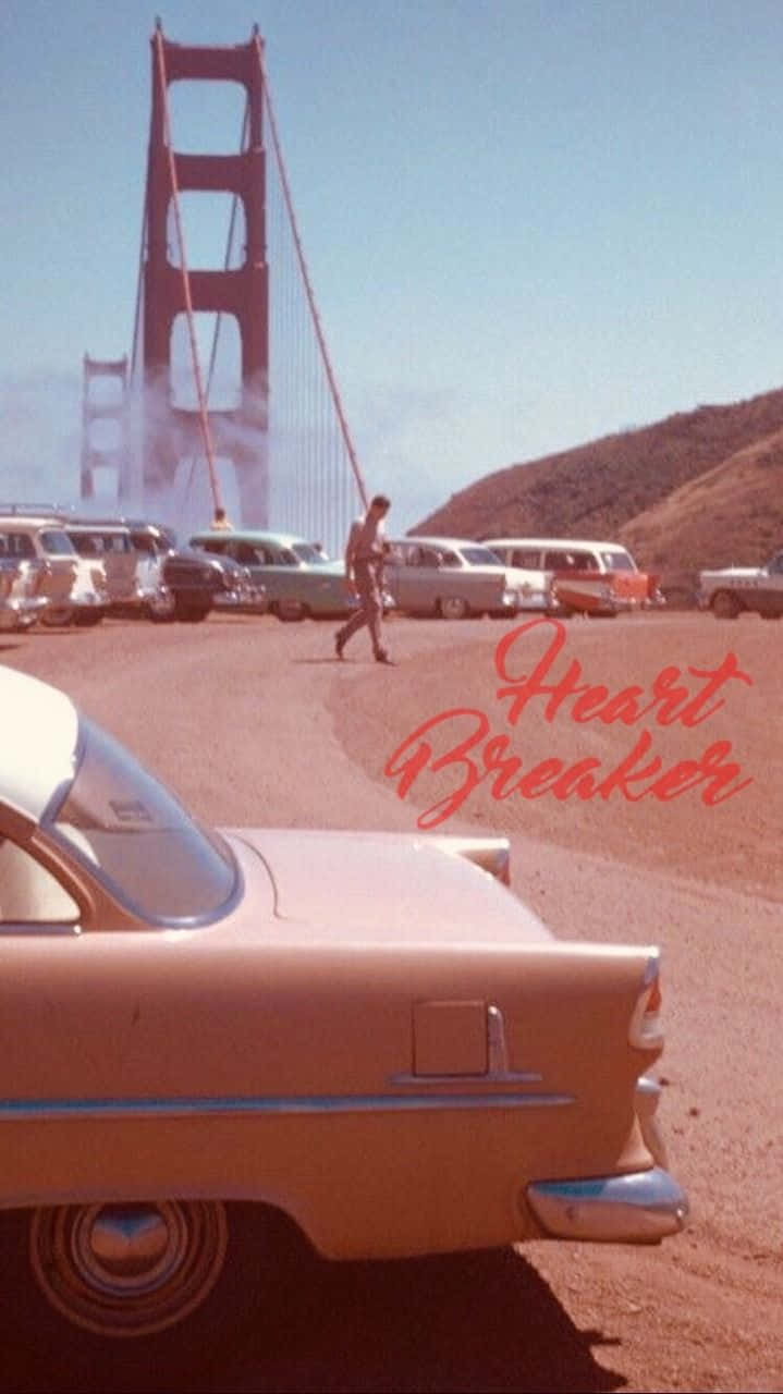 Estéticados Anos 60 - Ponte Golden Gate. Papel de Parede