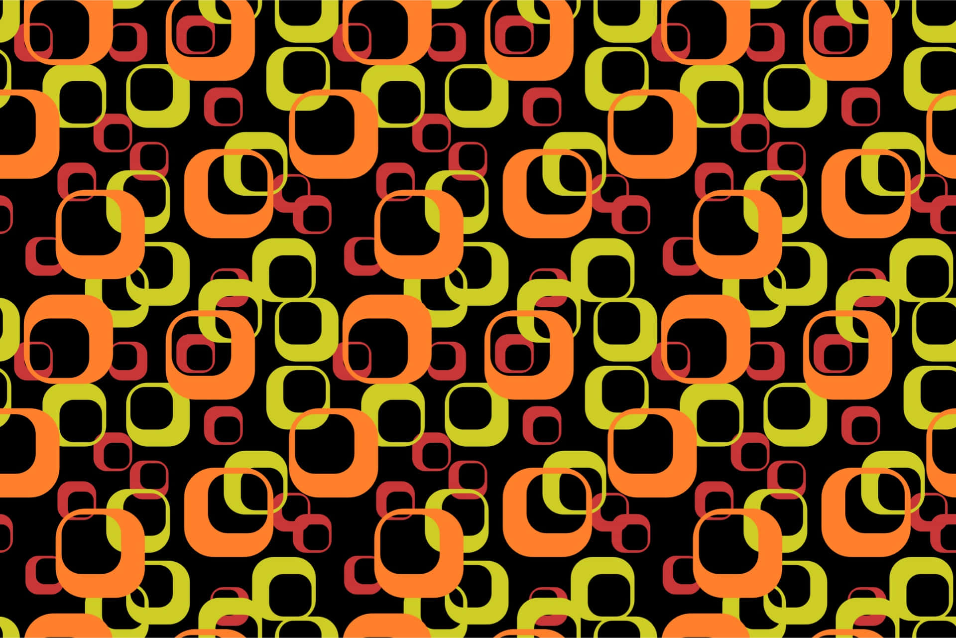 A Colorful Pattern With Orange And Yellow Circles