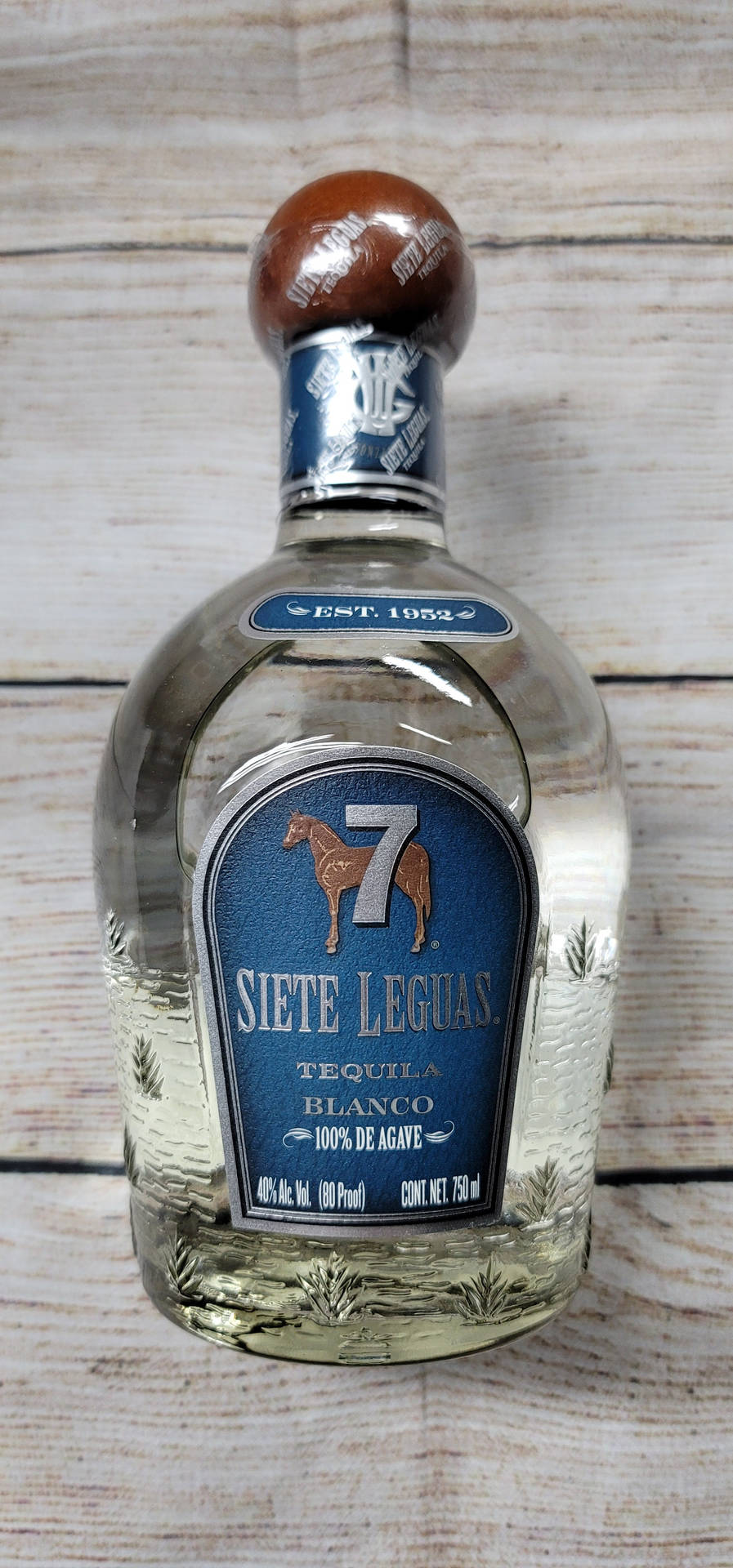 Caption: Siete Leguas Blanco Tequila Bottle Edition Wallpaper