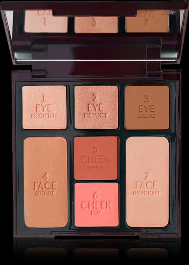 7 Shade Makeup Palette PNG