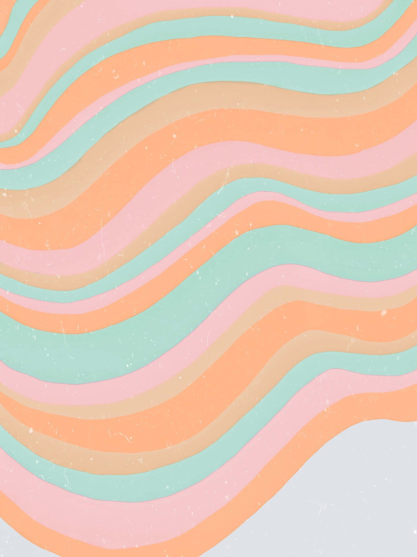 70's Groovy Background Wavy Blue And Pastel Colors