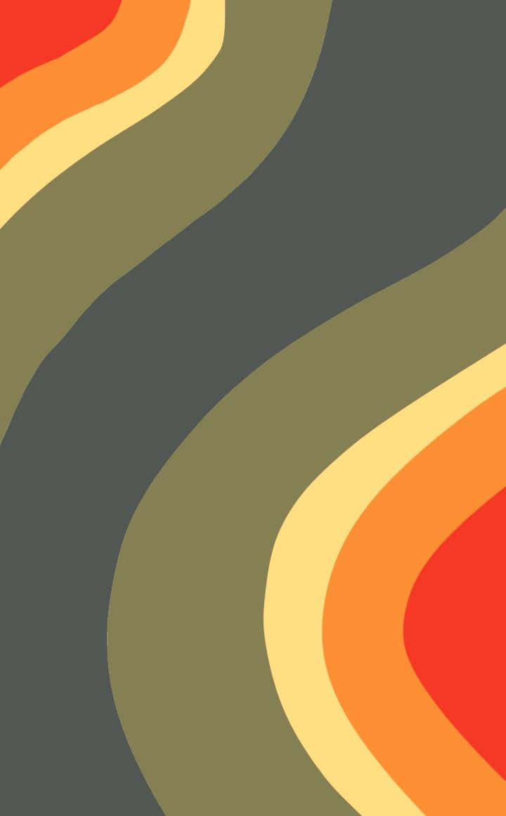 Download 70's Groovy Background Dark Grey With Orange Texture | Wallpapers .com