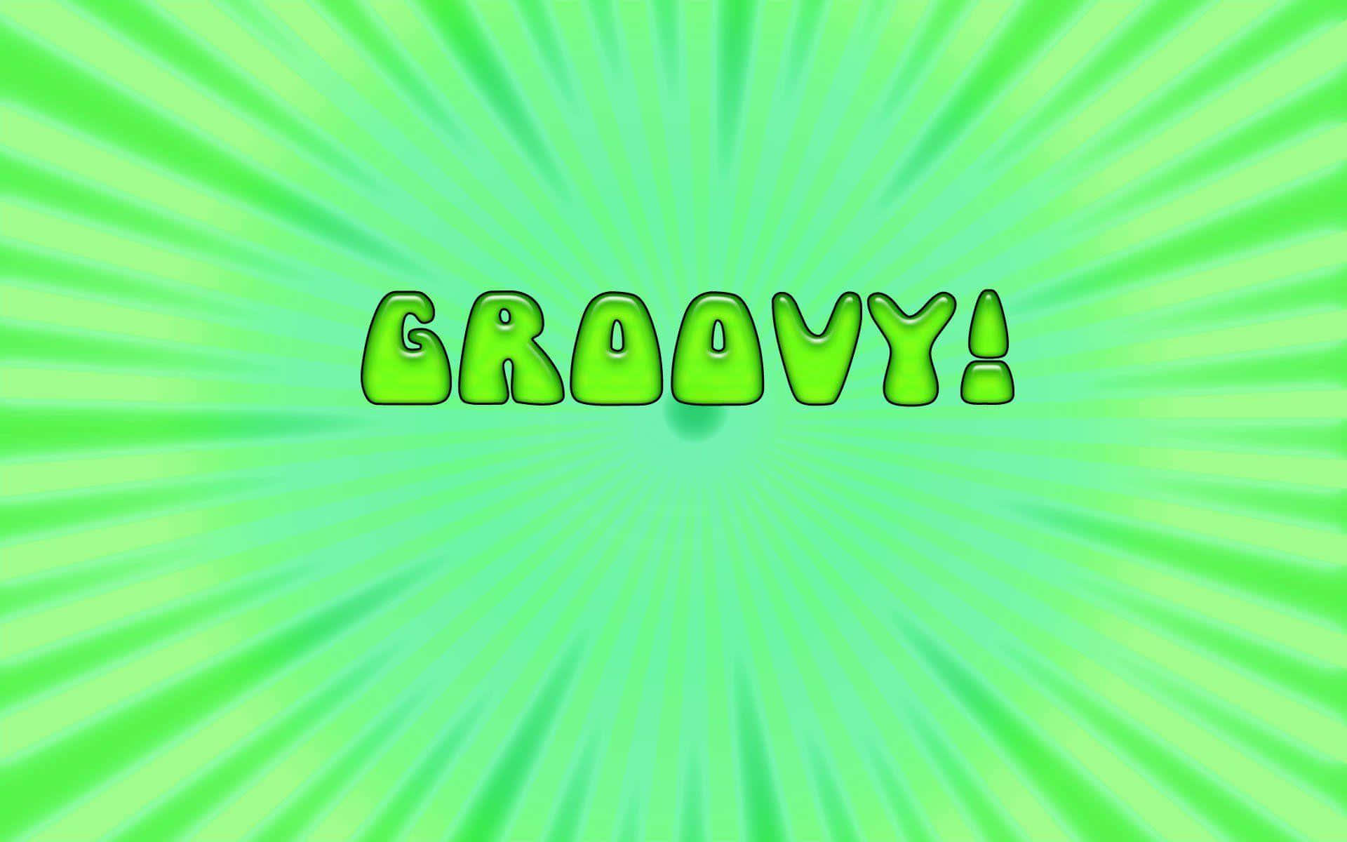 70'ssfondo Groovy Texture Groovy Verde