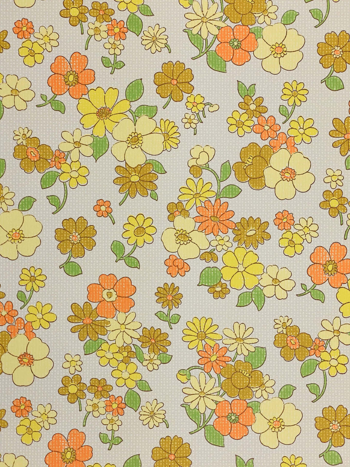 70'erne Blomster 1600 X 2134 Wallpaper
