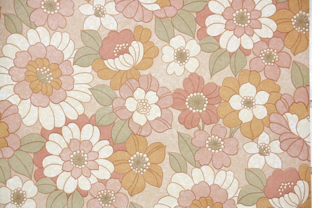 A Wallpaper With Flowers On It Wallpaper