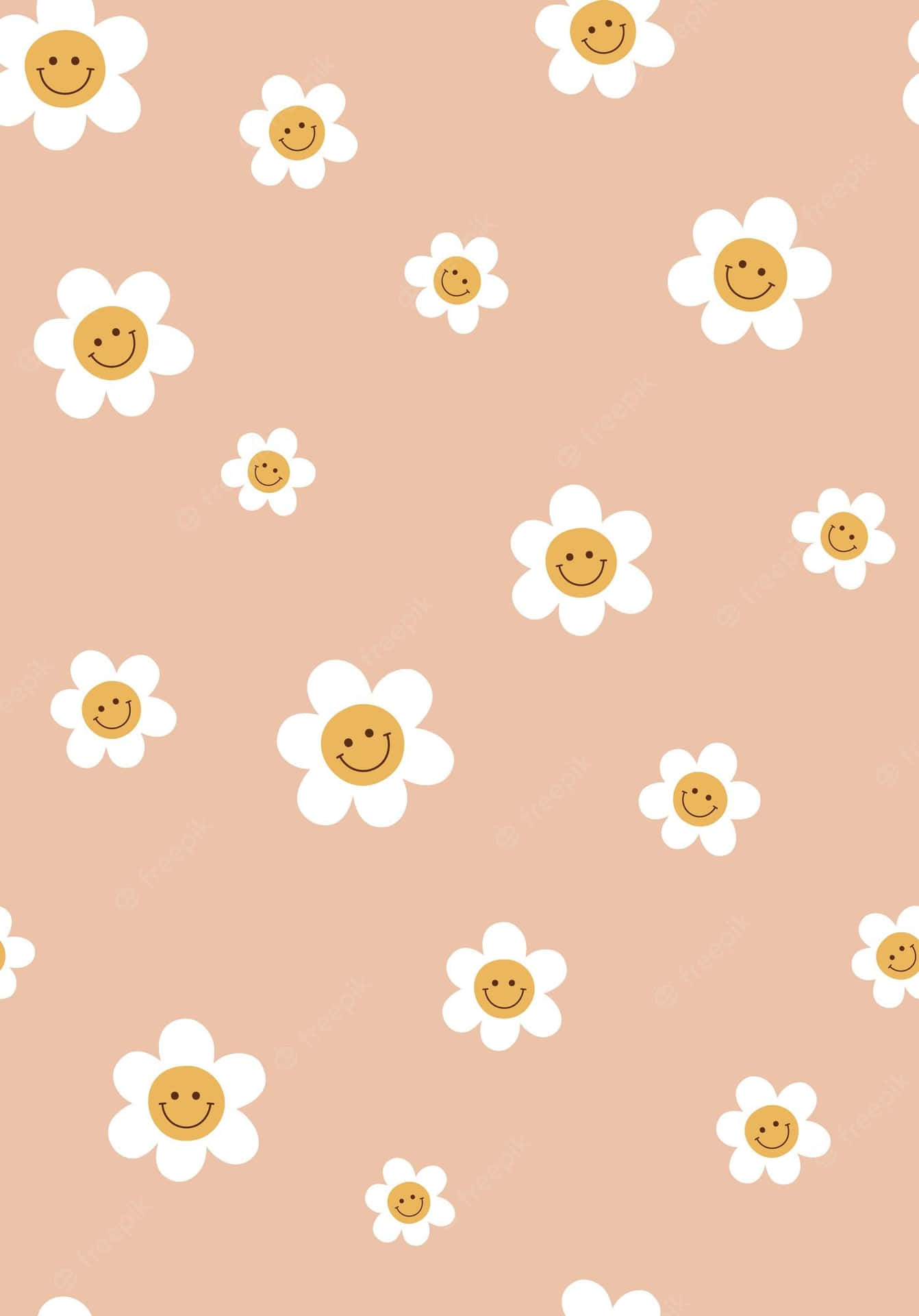 Celebrate vintage style with this colorful 70's Floral wallpaper Wallpaper