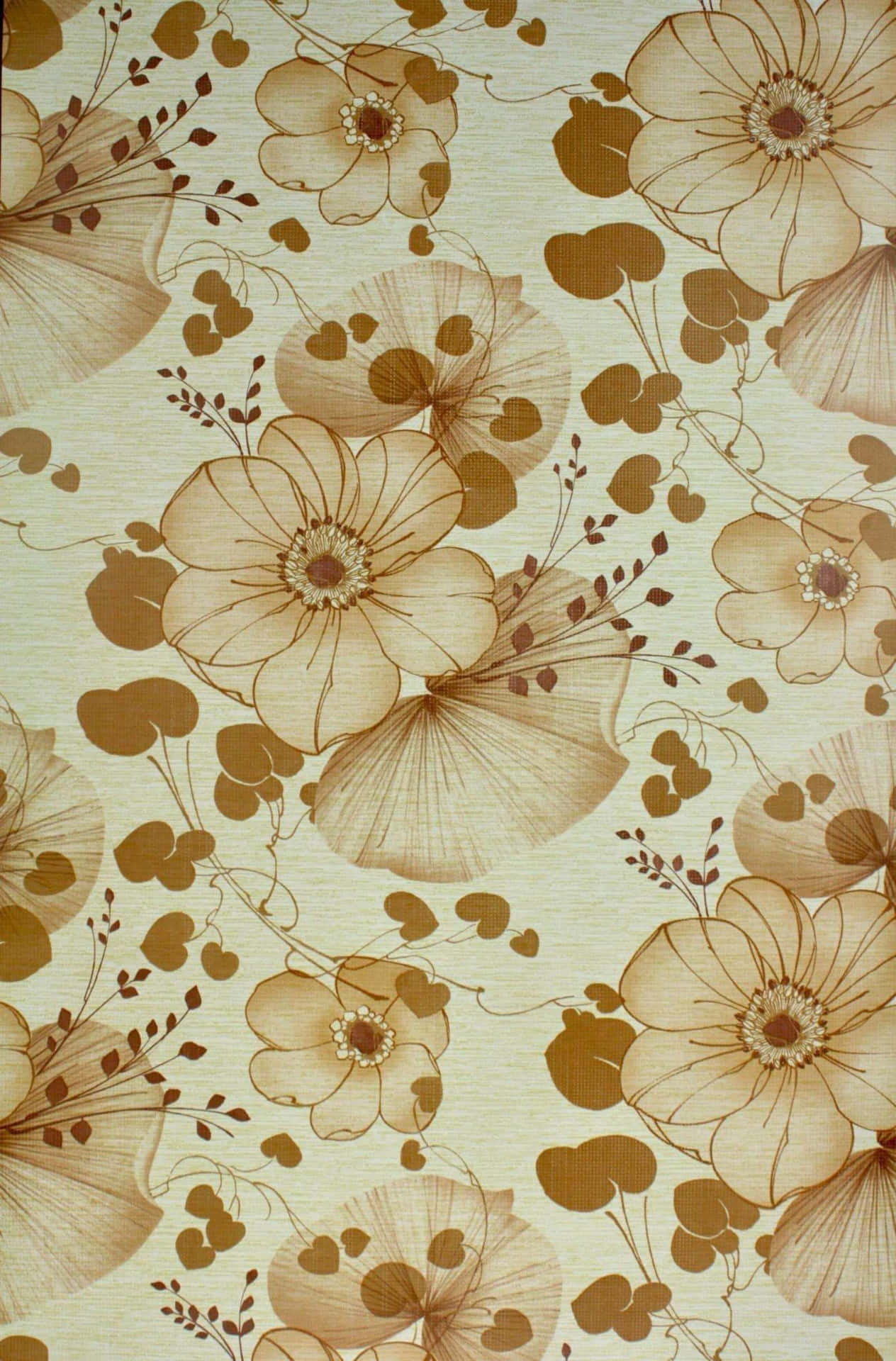 Add a touch of nostalgia to your space with this unforgettable 70s Floral print! Wallpaper