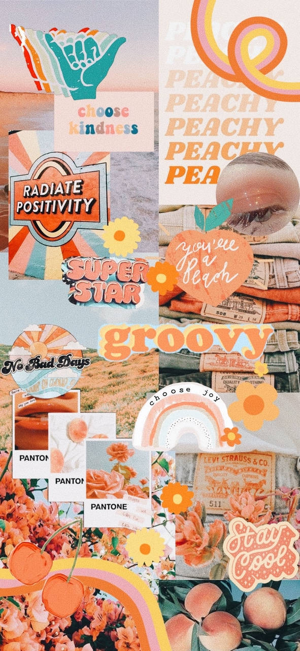 70s Peachy Collage Picture