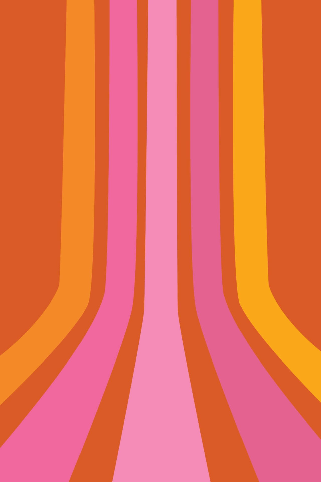 70s Pink And Orange Lines