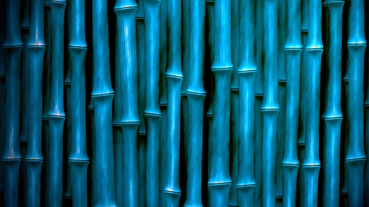 Blue Bamboo Wall Art