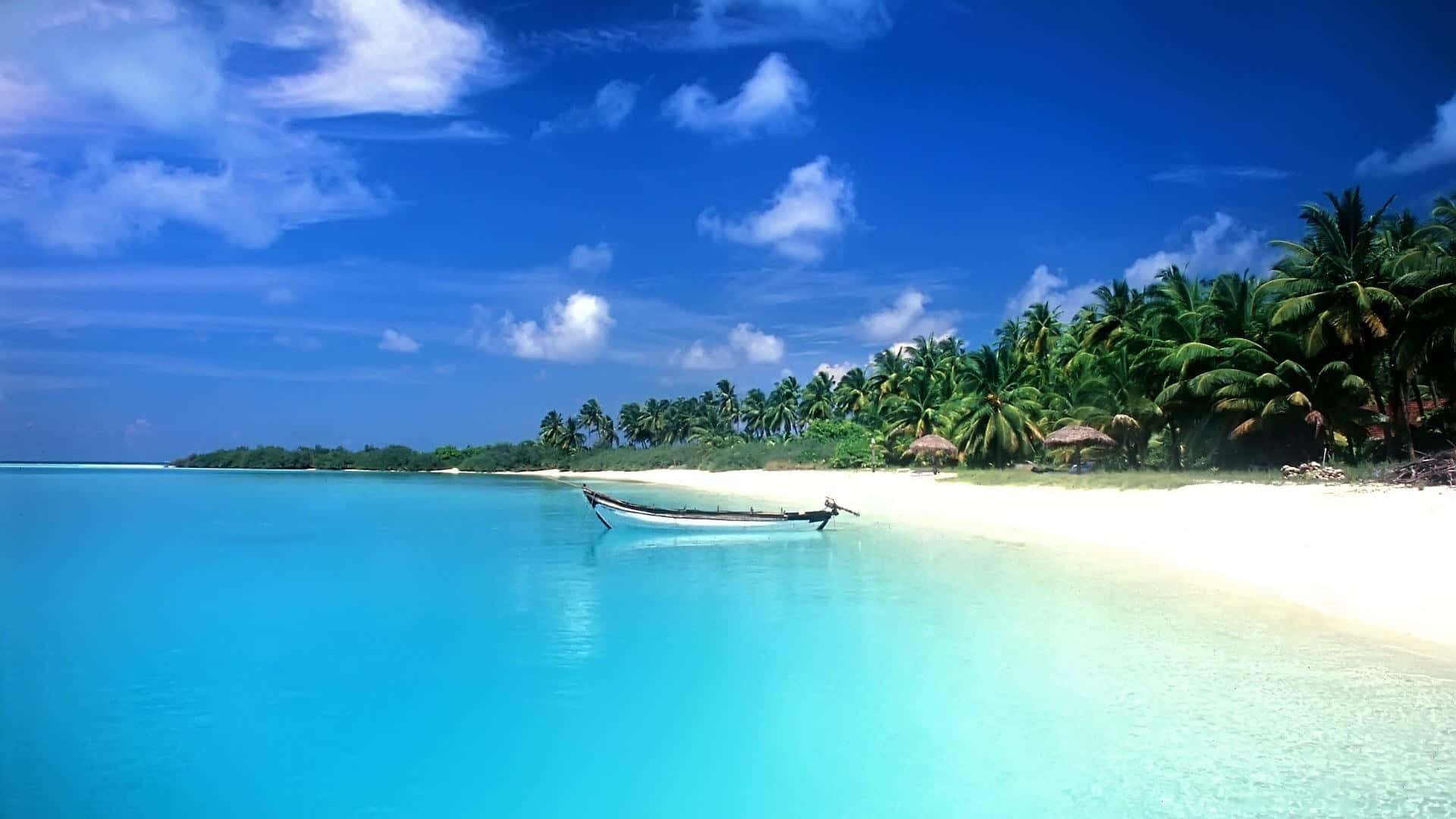 720pbakgrundsbild På Pantai Liang Beach.