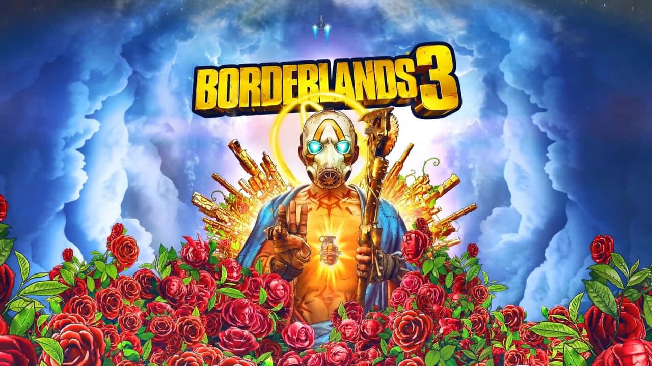720p Borderlands 3 Game Title Jesus Background