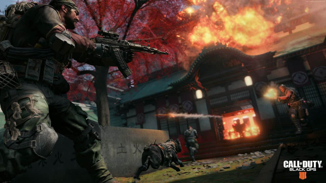 Speladet Nya Call Of Duty: Black Ops 4 På Din Högupplösta 720p Skärm.