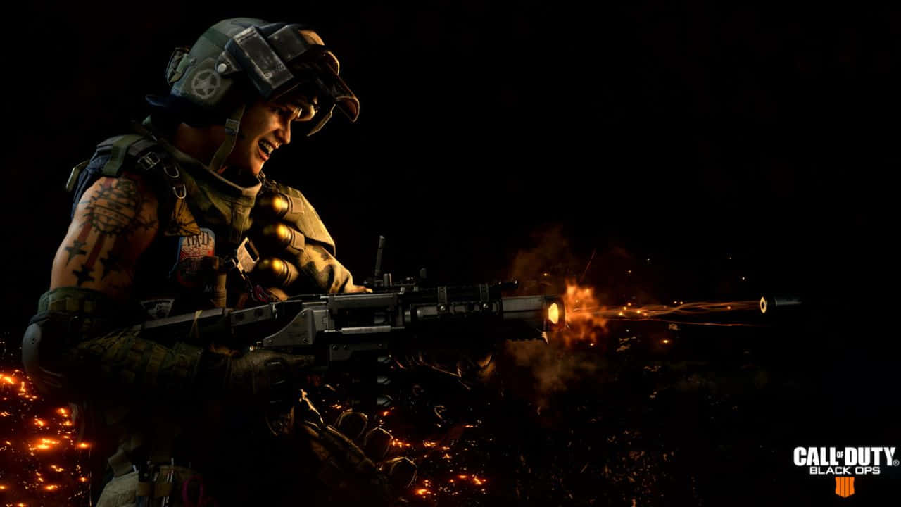 Imagemem 720p Do Jogo De Vídeo Call Of Duty Black Ops 4.