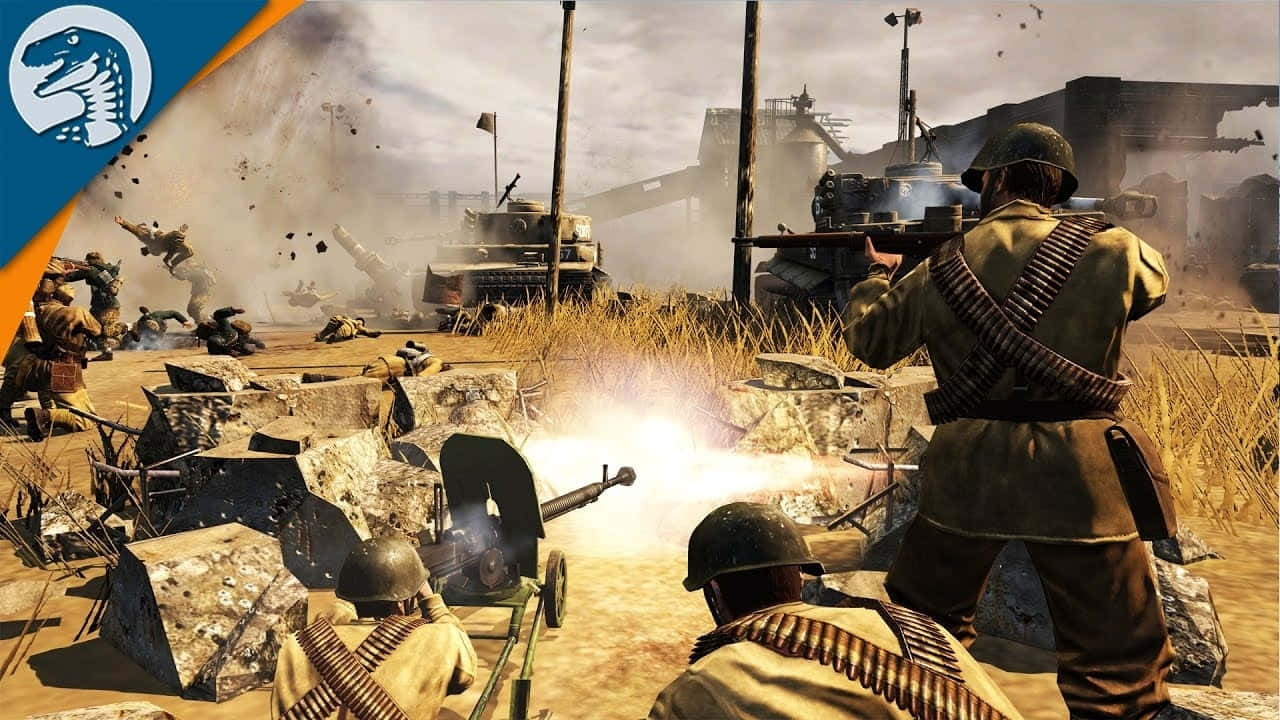 A Screenshot Of A Military Game With Soldiers