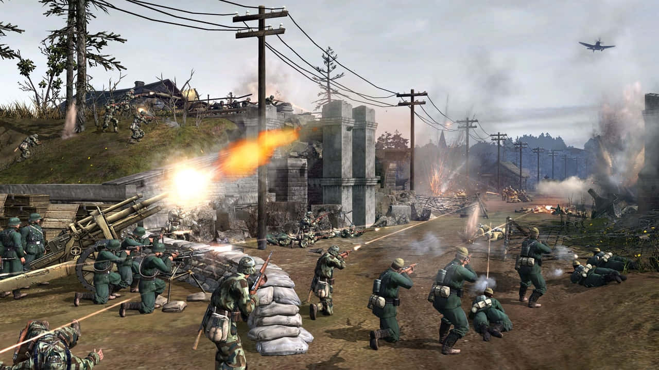 A Screenshot Of A Battle Between Soldiers And Soldiers