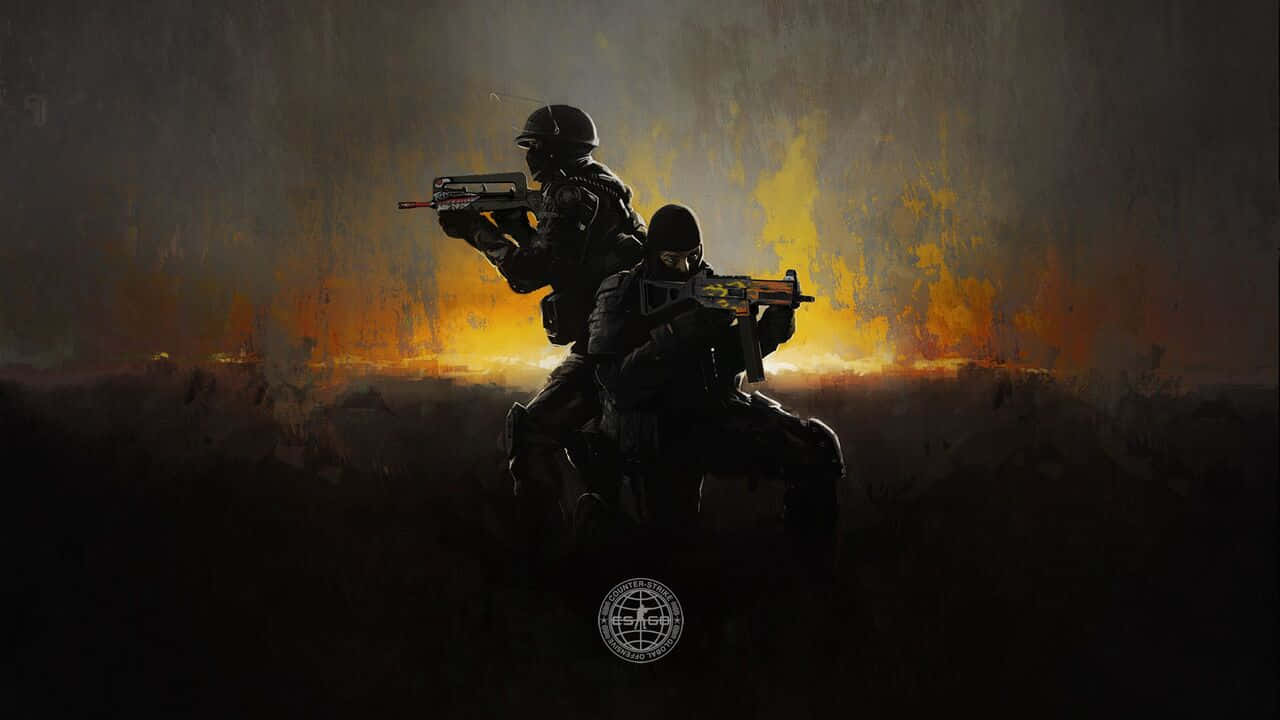 Black And Yellow 720p Counter-strike Global Offensive Background