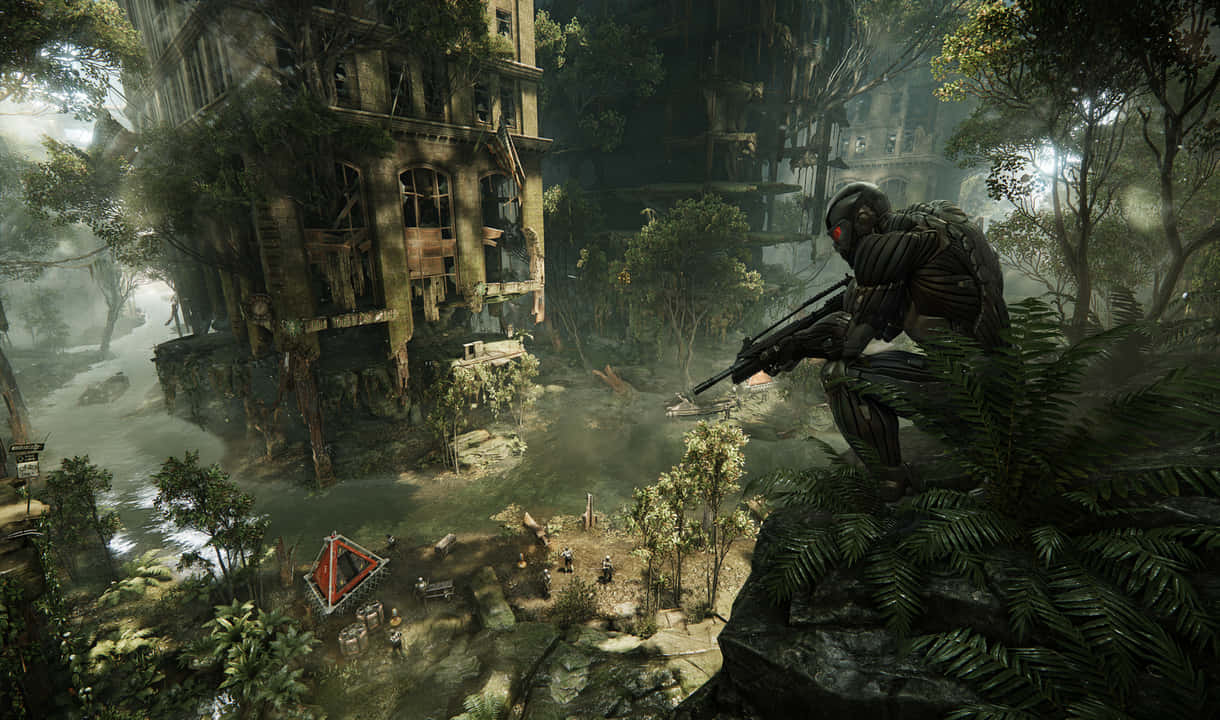 Stunning Landscape with Nanosuit in Crysis 3